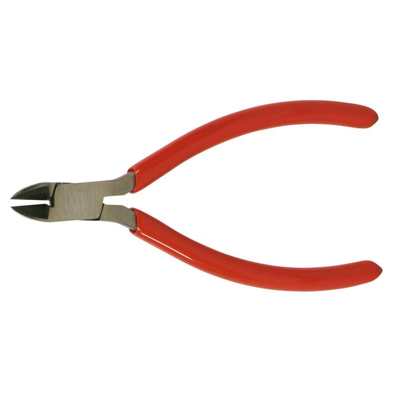 Diagonal Pliers with Red Cushion Grip Handles, 4" Long
