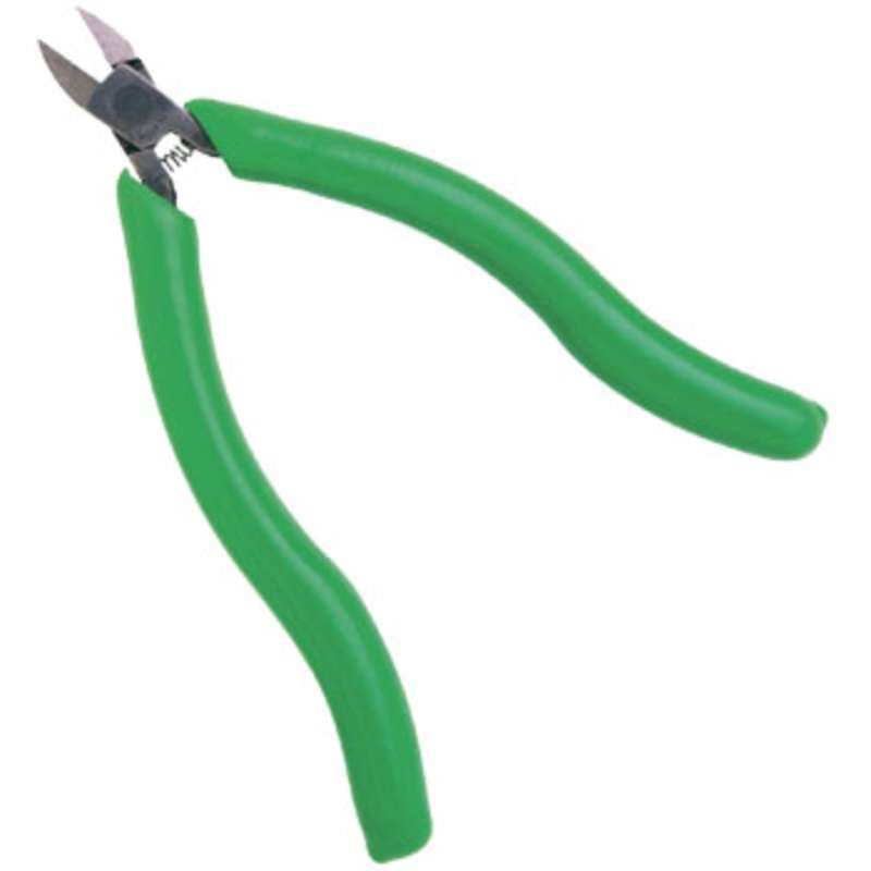 ESD-Safe Relieved Head Diagonal Full Flush Cutters with Cushion Grip Handles, 5-7/8" Long