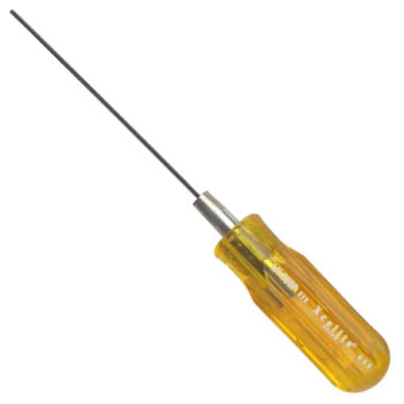 Ballpoint Hex Driver with Amber Handle, .050" x 4"