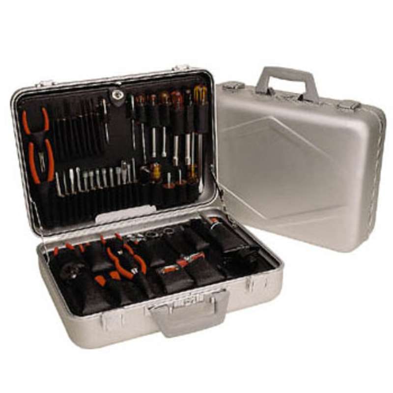 Tool Kit with Aluminum Attache Case, 46 Piece