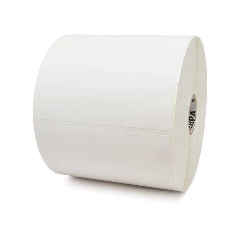 Zebra® Z-Perform 2000T Value Coated Thermal Label, Permanent Adhesive, 4 x 6", 1" Core, 460/RL, 6/Bpx