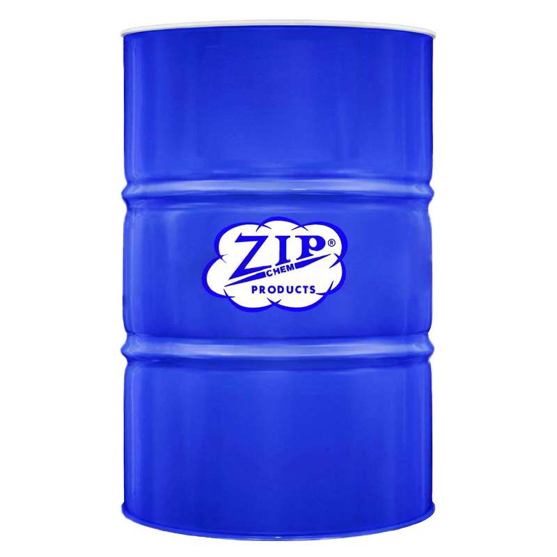 blue drum with Zip Chem logo